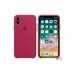 Чехол для Apple iPhone X Silicone Case Rose Red Copy