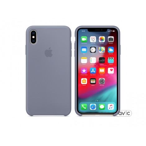 Чехол для Apple iPhone XS Max Silicone Case Lavender Gray (MTFH2)