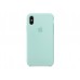Чехол для Apple iPhone X Silicone Case Marine Green Copy