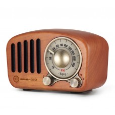 Колонка Greadio Vintage Radio Retro (Cherry Wooden)