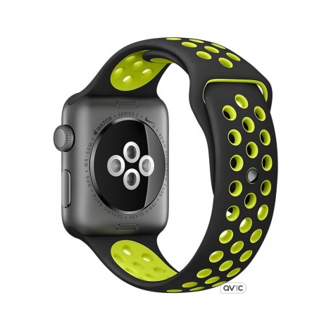 Apple Watch Nike+ Series 2 38mm Space Gray Aluminum Case with Black/Volt Nike Sport Band (MP082)