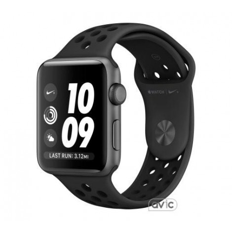 Apple Watch Nike+ 38mm Space Gray Aluminum Case with Anthracite/Black Nike Sport Band (MQ162)