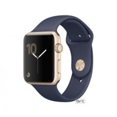 Apple Watch Series 2 42mm Gold Aluminum Case with Midnight Blue Sport Band (MQ152)
