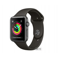 Apple Watch Series 3 GPS 38mm Space Gray with Black Sport Band (MTF02)