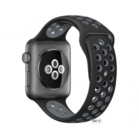 Apple Watch Nike+ Series 2 42mm Space Gray Aluminum Case with Black/Cool Gray Nike Sport Band (MNYY2)