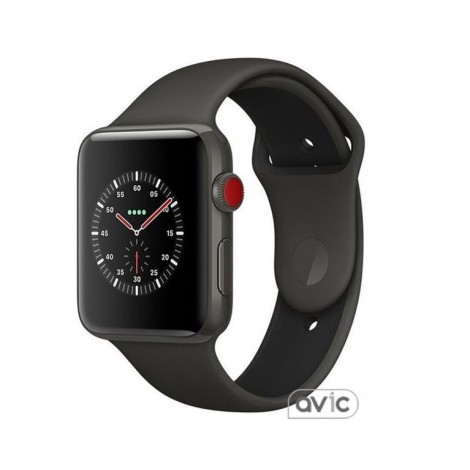 Apple Watch Edition Series 3 GPS + Cellular 42mm Gray Ceramic w. Gray/Black Sport B. (MQKE2)