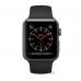 Apple Watch Series 3 (GPS + Cellular) 42mm Space Gray Aluminum w. Black Sport B. (MQK22)