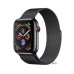 Apple Watch Series 4 (GPS + Cellular) 44mm Space Black Stainless Steel Case with Space Black Milanese Loop (MTV62)