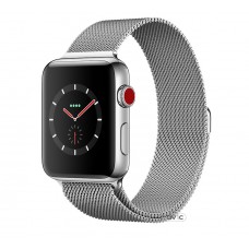 Apple Watch Series 3 (GPS + Cellular) 38mm Stainless Steel w. Milanese L. (MR1F2)