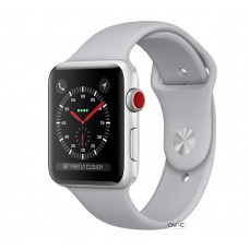 Apple Watch Series 3 (GPS + Cellular) 38mm Silver Aluminum w. Fog Sport B. (MQJN2)