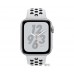 Apple Watch Nike+ Series 4 (GPS) 44mm Silver Aluminum Case with Pure Platinum Black Nike Sport Band (MU6K2)