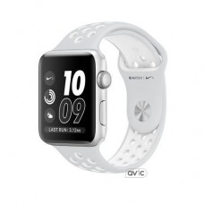 Apple Watch Nike+ 42mm Silver Aluminum Case with Pure Platinum/White Nike Sport Band (MQ192)