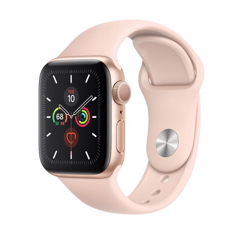 Apple Watch Series 5 GPS 44mm Gold Aluminum w. Pink Sand b.- Gold Aluminum (MWVE2)
