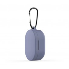 Чехол для Redmi AirDots Silicon case с карабином Lavender Gray
