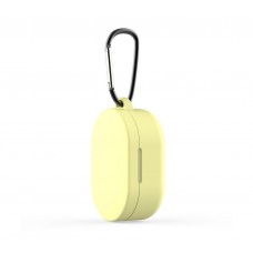 Чехол для Redmi AirDots Silicon case с карабином Yellow