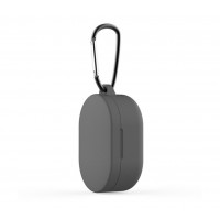 Чехол для Redmi AirDots Silicon case с карабином Gray