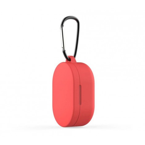 Чехол для Redmi AirDots Silicon case с карабином Red
