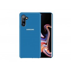 Чехол для Samsung Note 10 Silicone case Blue