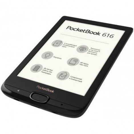 Электронная книга PocketBook 616 Basic Lux 2, Obsidian Black (PB616-H-CIS)