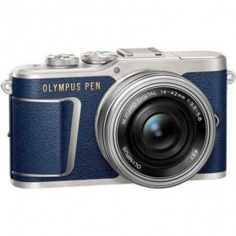 Фотоаппарат OLYMPUS E-PL9 14-42 mm Pancake Zoom Kit blue/silver (V205092UE000)