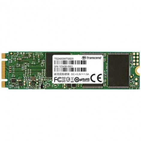 SSD накопитель M.2 2280 240GB Transcend (TS240GMTS820S)