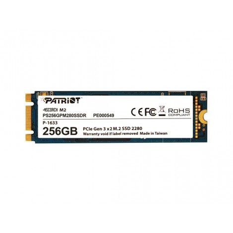 SSD накопитель PATRIOT Scorch M.2 256 GB (PS256GPM280SSDR)