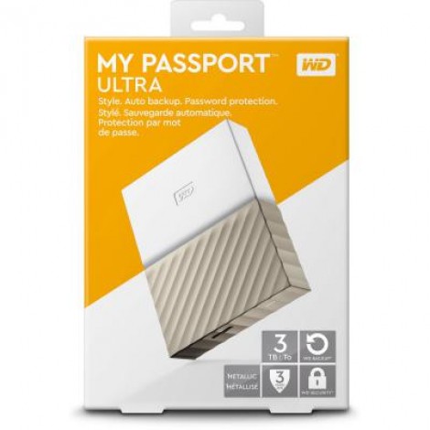Внешний накопитель 2.5 3TB My Passport Ultra Western Digital (WDBFKT0030BGD)