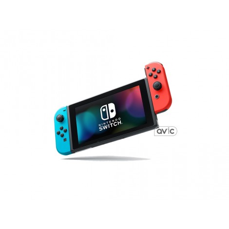 Портативная игровая приставка Nintendo Switch with Neon Blue and Neon Red Joy-Con