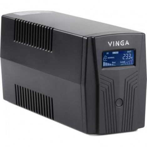 ИБП Vinga LCD 600VA plastic case (VPC-600P)