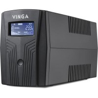 ИБП Vinga LCD 800VA plastic case with USB+RJ45 (VPC-800PU)