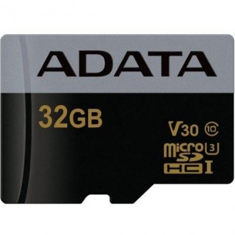 Карта памяти ADATA 32GB microSD class 10 UHS-I U3 V30 Premier Pro (AUSDH32GUI3V30G-R)