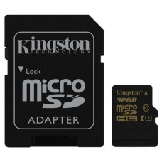 Карта памяти MicroSDHC 32GB UHS-I/U3 Kingston Gold + SD-адаптер R90/W45MB/s (SDCG/32GB)