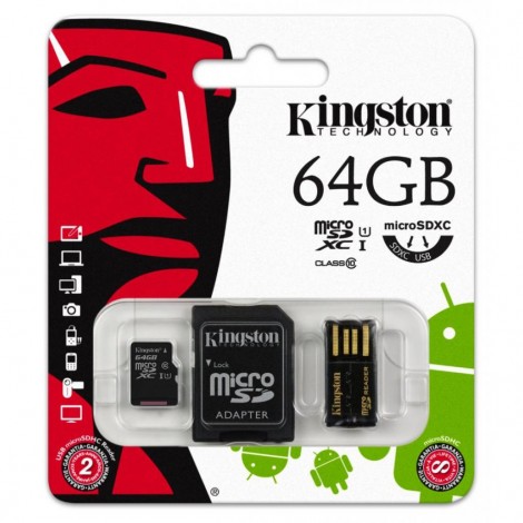 Карта памяти Kingston 64Gb microSDXC class 10 (MBLY10G2/64GB)