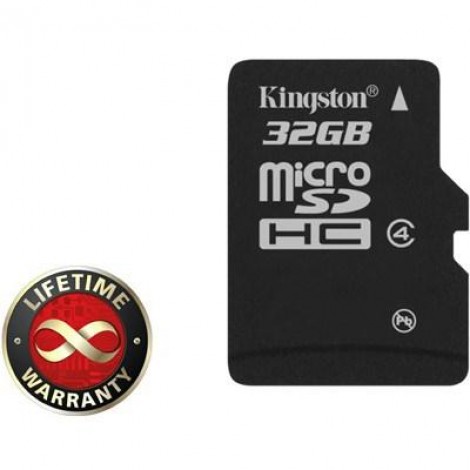 Карта памяти Kingston 32Gb microSDHC class 4 (SDC4/32GBSP)