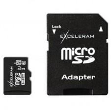 Карта памяти eXceleram 128GB microSDHC class 10, UHS-I, V30 (MSD12810AU3V30)