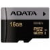 Карта памяти ADATA 16GB microSD class 10 UHS-I U3 V30 Premier Pro (AUSDH16GUI3V30S-RA1)