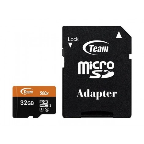 Карта памяти TEAM 32 GB microSDHC UHS-I + SD Adapter TUSDH32GUHS03