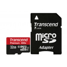 Карта памяти Transcend 32 GB microSDHC UHS-I Premium + SD Adapter TS32GUSDU1