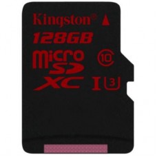 Карта памяти Kingston 128GB microSDXC class10 UHS-I U3 (SDCA3/128GBSP)
