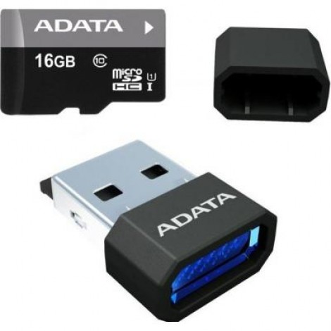 Карта памяти ADATA 16GB microSD class 10 UHS-I (AUSDH16GUICL10-RM3BKBL)
