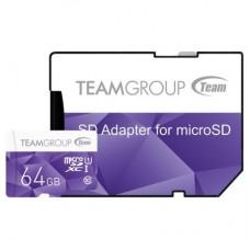 Карта памяти TEAM 64GB microSD Class10 UHS-I (TCUSDX64GUHS41)