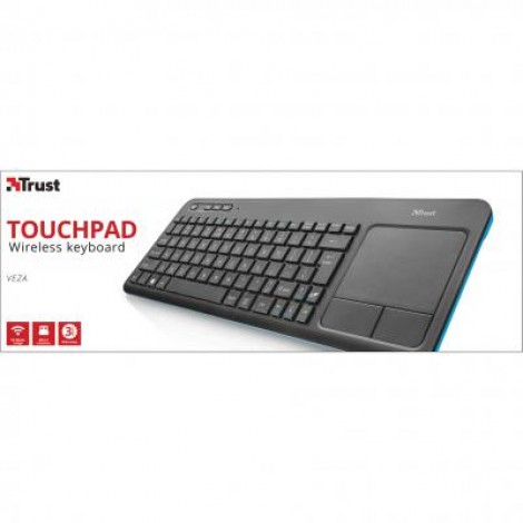 Клавиатура Trust Veza wireless touchpad UKR (21627)