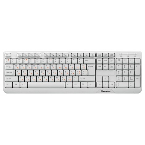 Клавиатура REAL-EL 500 Standard White