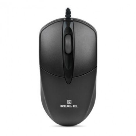 Мышь REAL-EL RM-211, USB, black