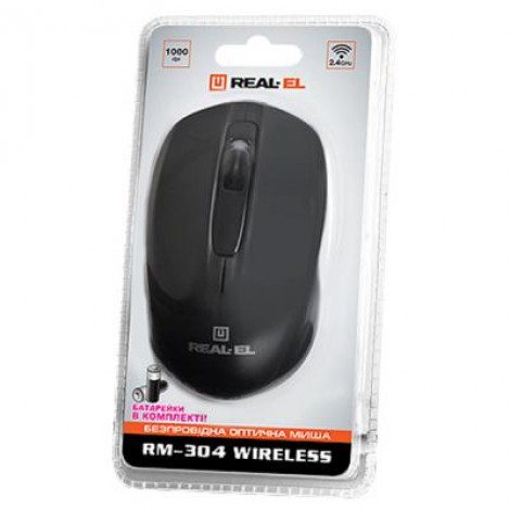 Мышь REAL-EL RM-304 black