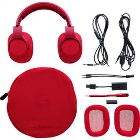 Наушники Logitech G433 7.1 Surround Gaming Headset Red (981-000652)