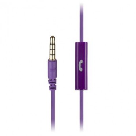 Наушники KitSound KS Mini In-Ear Headphones with In-Line Mic Purple (KSMINIPU)