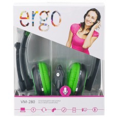 Наушники Ergo VM-280 Green (5957723)