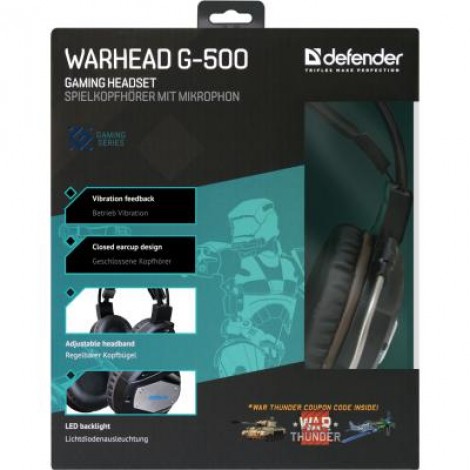 Наушники Defender Warhead G-500 (64150)