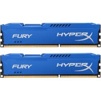 Модуль DDR3 2x4GB/1600 Kingston HyperX Fury Blue (HX316C10FK2/8)